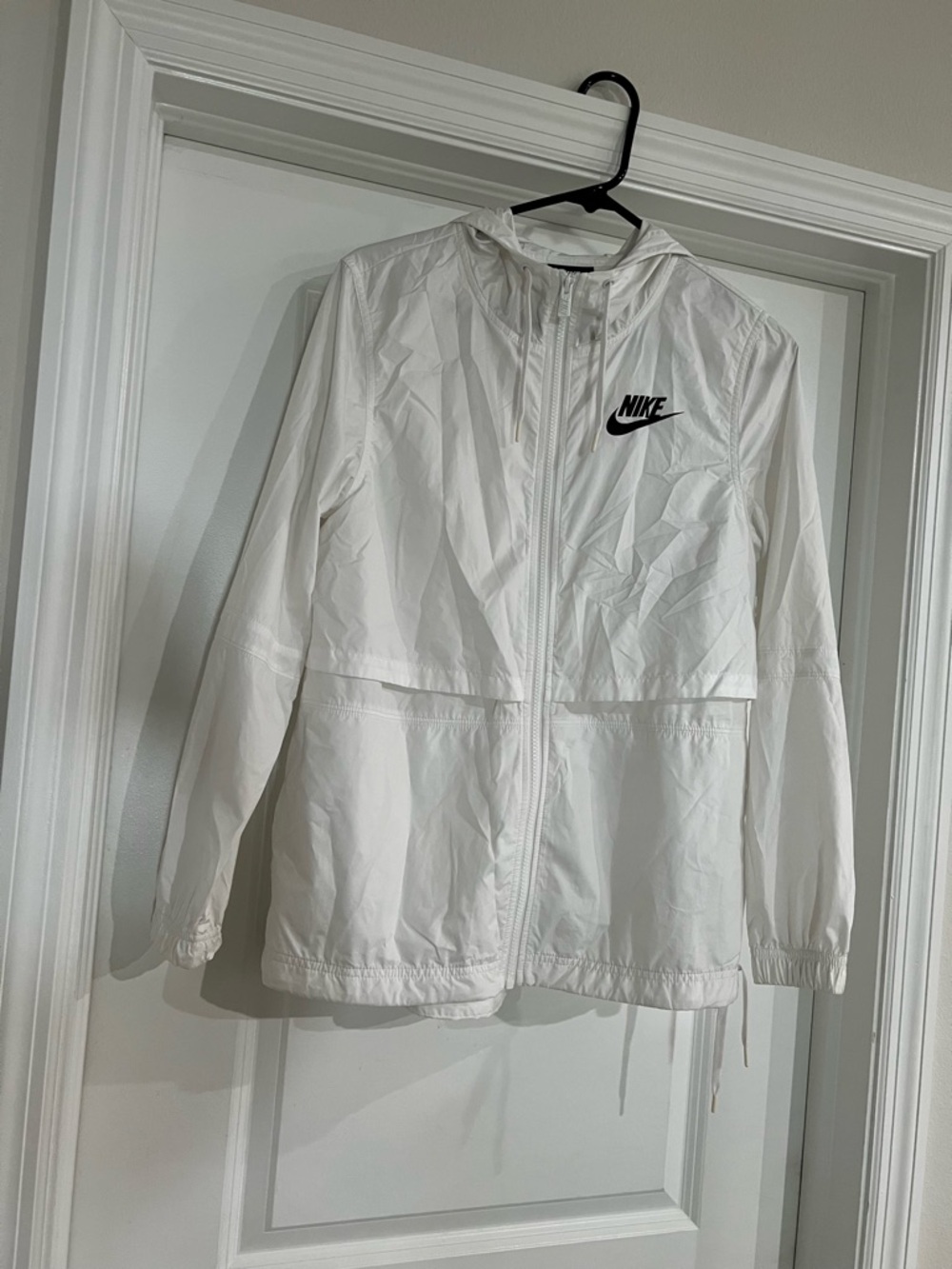 Nike White Jacket with Black Logo